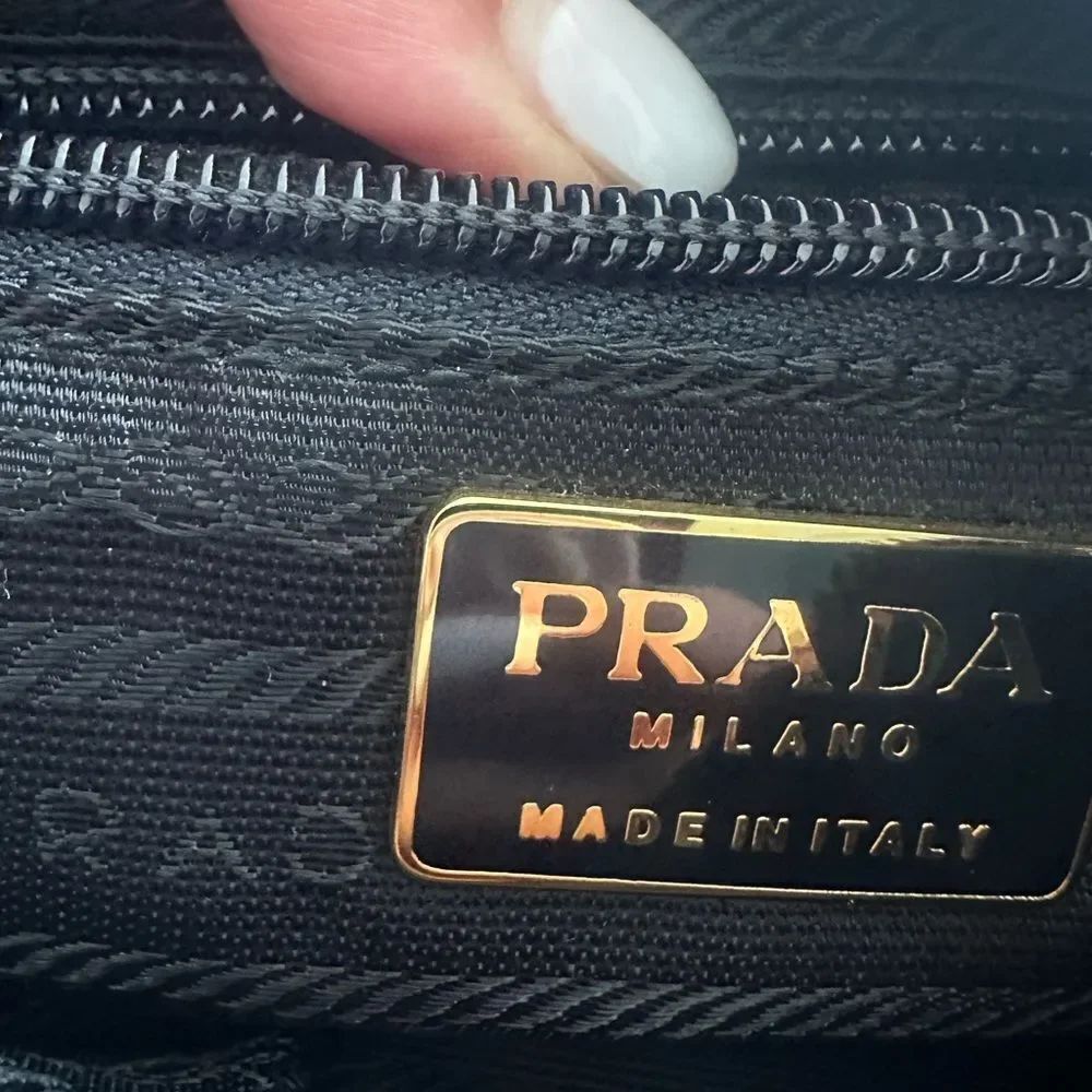 Prada Dark Purple Quilted Shoulder Bag with Chain Straps - Picture 13 of 16